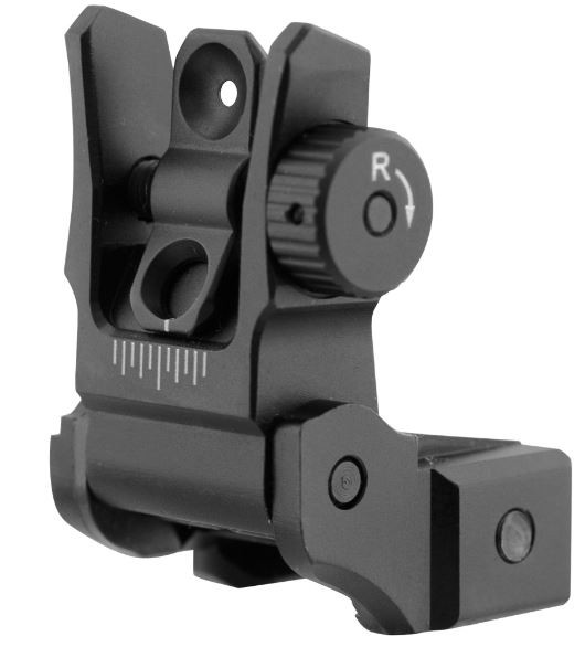 Sight Utg Ar15 Super Slim Flip Up Rear Sight - Bankstown Gun Shop