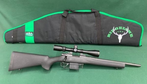 .223 HOWA 1500 MINI ACTION BLUED SYNTHETIC 16.25'' BARREL GUN ONLY $650 ( SCOPE PACKAGE $940 )