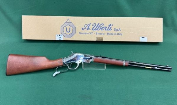 .22 MAG UBERTI LEVER ACTION SILVERBOY 19'' SILVER WOOD