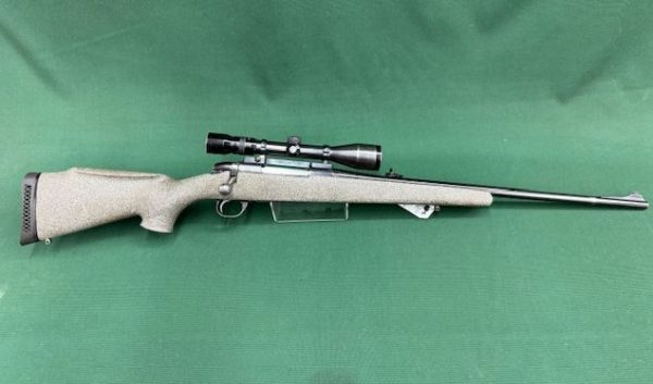 .270 BSA MODEL ''UNKNOWN'' BOLT ACTION GREY SPLASH STOCK 23'' BLUED BARREL 3-9X40 KAHLES SCOPE