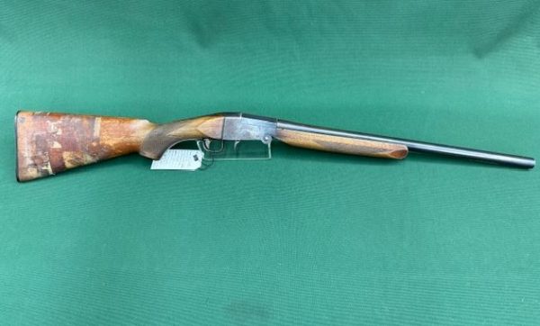 .12G SINGLE BARREL MODEL ''UNKNOWN'' FOLDING BLUED WOOD 22'' BARREL