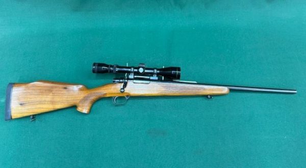 .223 ZASTAVA MODEL ''UNKNOWN'' BOLT ACTION NEW WALNUT STOCK FITTED WITH 3-9X40 SCOPE