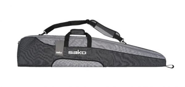 SOFT BAG RIFLE SAKO PREMIUM GUN BAG BLACK / GREY WITH SIDE POUCH