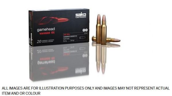 AMMO SAKO 30-06/130G GAMEHEAD VARMINT RX HPBT ( PK 20 )