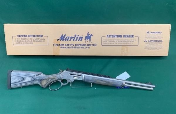 .45-70 MARLIN 1895SBL LEVER ACTION 19" STAINLESS GREY LAMINATED 6RDS THREADED