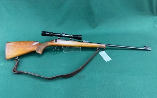 .22 BRNO MODEL ''452'' BOLT ACTION BLUED WOOD 3-9x32 BELL SCOPE- (NO BOLT) GREAT CONDITION !!!